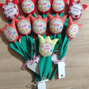 Filc tulipán pedagógusnapra - Meska.hu