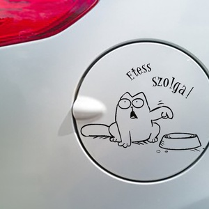 Autós matrica Simon's cat - otthon & életmód - autó - autós matrica - Meska.hu