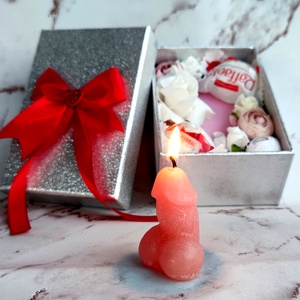Valentin napi ajándék csomag díszdobozban - otthon & életmód - gyertya, illat, aroma - gyertya - Meska.hu