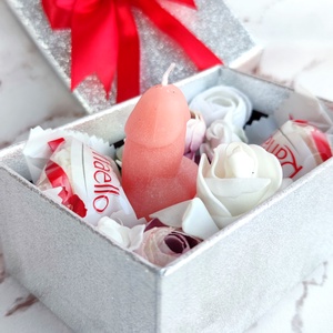 Valentin napi ajándék csomag díszdobozban - otthon & életmód - gyertya, illat, aroma - gyertya - Meska.hu