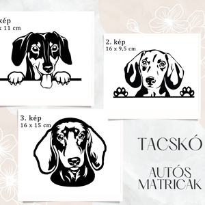 Tacskós autós matricák 1-3 - Meska.hu