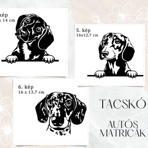 Tacskós autós matricák 4-6 - otthon & életmód - autó - autós matrica - Meska.hu