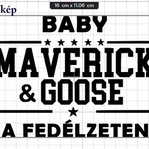 Top gun baby autós matrica - otthon & életmód - autó - autós matrica - Meska.hu