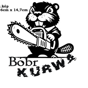 Bobr K.rwa autós matricák 1-4 - otthon & életmód - autó - autós matrica - Meska.hu