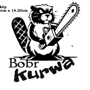 Bobr K.rwa autós matricák 1-4 - otthon & életmód - autó - autós matrica - Meska.hu