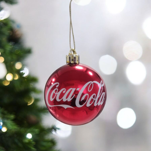 Coca Cola karácsonyi gömb fenyődísz, Karácsony, Karácsonyi lakásdekoráció, Karácsonyfadíszek, Fotó, grafika, rajz, illusztráció, MESKA
