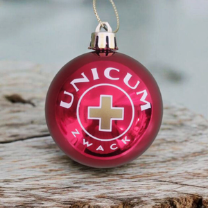 Karácsonyi gömb fenyődísz (piros unicum) - Meska.hu