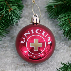 Karácsonyi gömb fenyődísz (piros unicum) - karácsony - karácsonyi lakásdekoráció - karácsonyfadíszek - Meska.hu