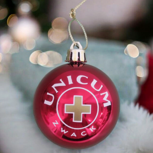 Karácsonyi gömb fenyődísz (piros unicum) - karácsony - karácsonyi lakásdekoráció - karácsonyfadíszek - Meska.hu