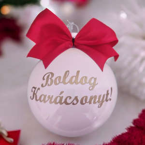 Karácsonyi gömb fenyődísz , Karácsony, Karácsonyi lakásdekoráció, Karácsonyfadíszek, Fotó, grafika, rajz, illusztráció, MESKA