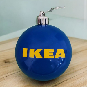 Karácsonyi gömb fenyődísz (IKEA) - karácsony - karácsonyi lakásdekoráció - karácsonyfadíszek - Meska.hu