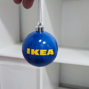 Karácsonyi gömb fenyődísz (IKEA) - karácsony - karácsonyi lakásdekoráció - karácsonyfadíszek - Meska.hu