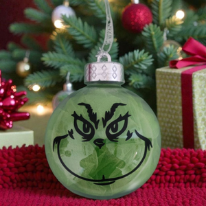 Grinch gömb - karácsony - karácsonyi lakásdekoráció - karácsonyfadíszek - Meska.hu