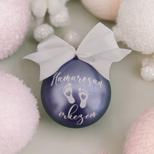 Babaváró karácsonyi gömb (fiús) - karácsony - karácsonyi lakásdekoráció - karácsonyfadíszek - Meska.hu