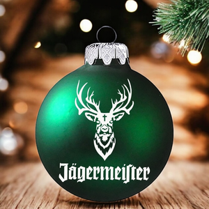 Jagermeister karácsonyi gömb, Karácsony, Karácsonyi lakásdekoráció, Karácsonyfadíszek, Fotó, grafika, rajz, illusztráció, MESKA