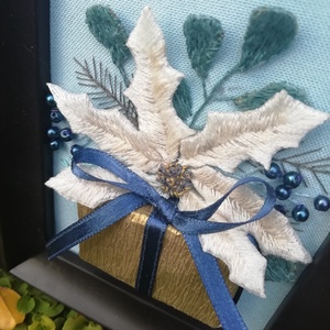 Különleges hímzett kép - karácsony - karácsonyi lakásdekoráció - karácsonyi lakásdíszek - Meska.hu