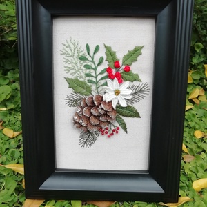 Különleges hímzett kép - Meska.hu