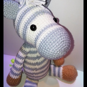 Zéno a zebra - amigurumi -  - Meska.hu
