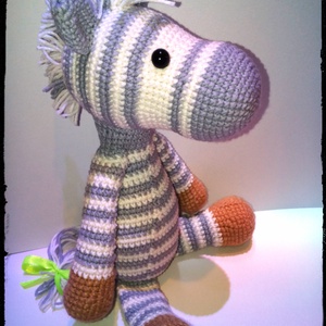 Zéno a zebra - amigurumi -  - Meska.hu