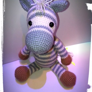 Zéno a zebra - amigurumi -  - Meska.hu