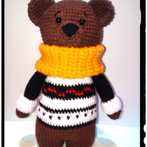 Morgóka - horgolt maci - amigurumi - Meska.hu