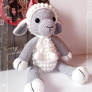 Lucy bari - horgolt amigurumi bárány -  - Meska.hu
