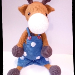 Zsizsi a nadrágos zsiráf - amigurumi - játék & sport - plüssállat & játékfigura - zsiráf - Meska.hu