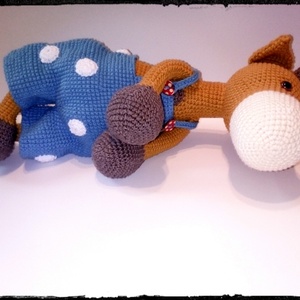 Zsizsi a nadrágos zsiráf - amigurumi - játék & sport - plüssállat & játékfigura - zsiráf - Meska.hu