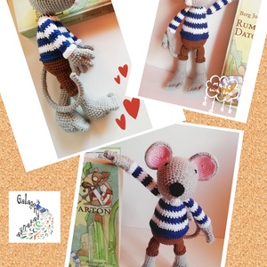 Rumini horgolt kisegér - horgolt amigurumi - játék & sport - plüssállat & játékfigura - egér - Meska.hu