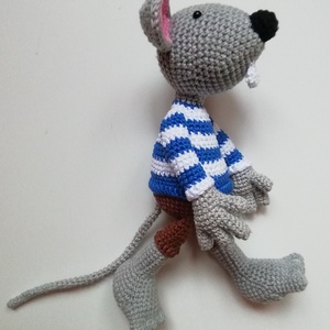 Rumini horgolt kisegér - horgolt amigurumi - játék & sport - plüssállat & játékfigura - egér - Meska.hu