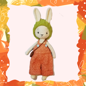 Ella a horgolt amigurumi kis őszi nyuszi - játék & sport - plüssállat & játékfigura - nyuszi - Meska.hu