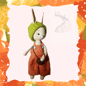 Ella a horgolt amigurumi kis őszi nyuszi - játék & sport - plüssállat & játékfigura - nyuszi - Meska.hu