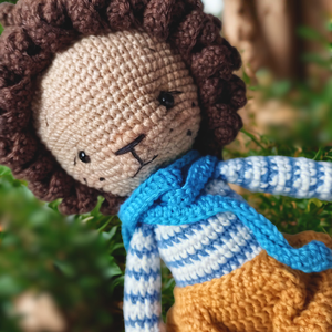 Roar királyfi � Prémium horgolt amigurumi oroszlán (28-29 cm) - játék & sport - plüssállat & játékfigura - oroszlán - Meska.hu