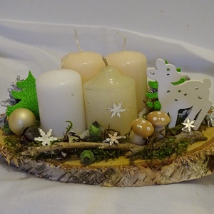Téli természet,Őzikés,Téli,karácsonyi adventi asztaldísz,asztalközép, koszorú - karácsony - Meska.hu Téli természet,Őzikés,Téli,karácsonyi adventi asztaldísz,asztalközép, koszorú - karácsony - Meska.hu
