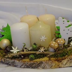 Téli természet,Őzikés,Téli,karácsonyi adventi asztaldísz,asztalközép, koszorú - karácsony - Meska.hu Téli természet,Őzikés,Téli,karácsonyi adventi asztaldísz,asztalközép, koszorú - karácsony - Meska.hu
