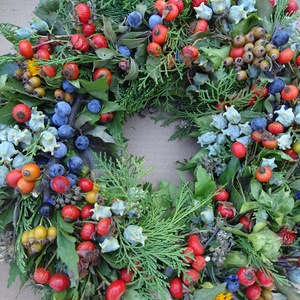 Csipkebogyó álom -ajtódísz,koszorú,kopogtató - otthon & életmód - dekoráció - Meska.hu