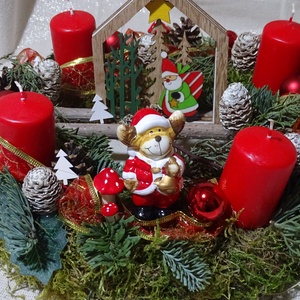 Karácsonyi mese -adventi ,karácsonyi asztaldísz - karácsony - adventi díszek - adventi asztaldísz - Meska.hu
