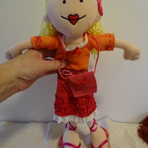 Mandy baba,rongybaba,ruhababa,öltöztethető baba42cm - játék & sport - baba & babaház - baba - Meska.hu