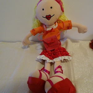 Mandy baba,rongybaba,ruhababa,öltöztethető baba42cm - Meska.hu