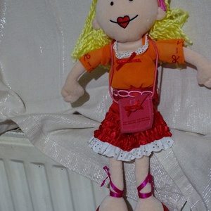 Mandy baba,rongybaba,ruhababa,öltöztethető baba42cm - játék & sport - baba & babaház - baba - Meska.hu
