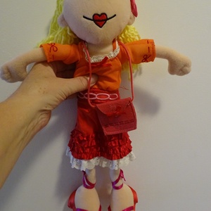 Mandy baba,rongybaba,ruhababa,öltöztethető baba42cm - játék & sport - baba & babaház - baba - Meska.hu