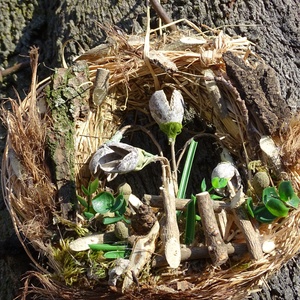 Hóvirágom,virágom: természetes, ajtódísz,koszorú,kopogtató - otthon & életmód - dekoráció - ajtó- és ablak dekoráció - ajtódísz & kopogtató - Meska.hu