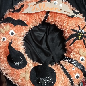 Halloween ajtódísz (nagy méret) - otthon & életmód - dekoráció - halloween - halloweeni ajtódíszek és ablakdíszek - Meska.hu