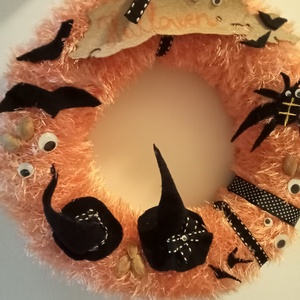 Halloween ajtódísz (nagy méret) - otthon & életmód - dekoráció - halloween - halloweeni ajtódíszek és ablakdíszek - Meska.hu