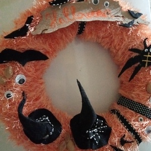 Halloween ajtódísz (nagy méret) - otthon & életmód - dekoráció - halloween - halloweeni ajtódíszek és ablakdíszek - Meska.hu