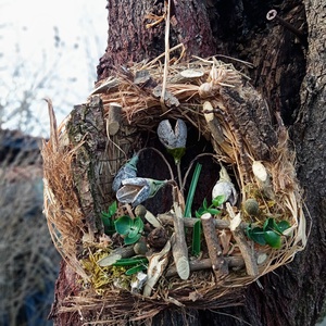 Hóvirágom,virágom: természetes, ajtódísz,koszorú,kopogtató - otthon & életmód - dekoráció - ajtó- és ablak dekoráció - ajtódísz & kopogtató - Meska.hu