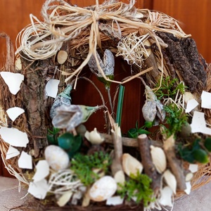 Hóvirágom,virágom: természetes, ajtódísz,koszorú,kopogtató - otthon & életmód - dekoráció - ajtó- és ablak dekoráció - ajtódísz & kopogtató - Meska.hu