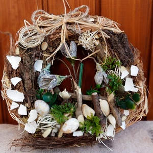 Hóvirágom,virágom: természetes, ajtódísz,koszorú,kopogtató - Meska.hu