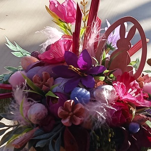 TavasziVirágoskert asztaldísz,lakásdekoráció, doboz, box - otthon & életmód - dekoráció - Meska.hu