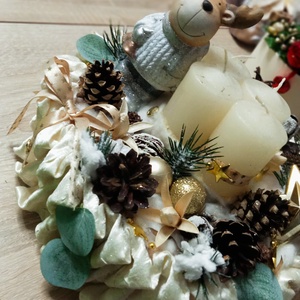 Ünnepi hangulat: szett,Karácsonyi ,adventi box,téli ajtódísz,asztaldísz , Karácsony, Adventi díszek, Adventi asztaldísz, Virágkötés, MESKA